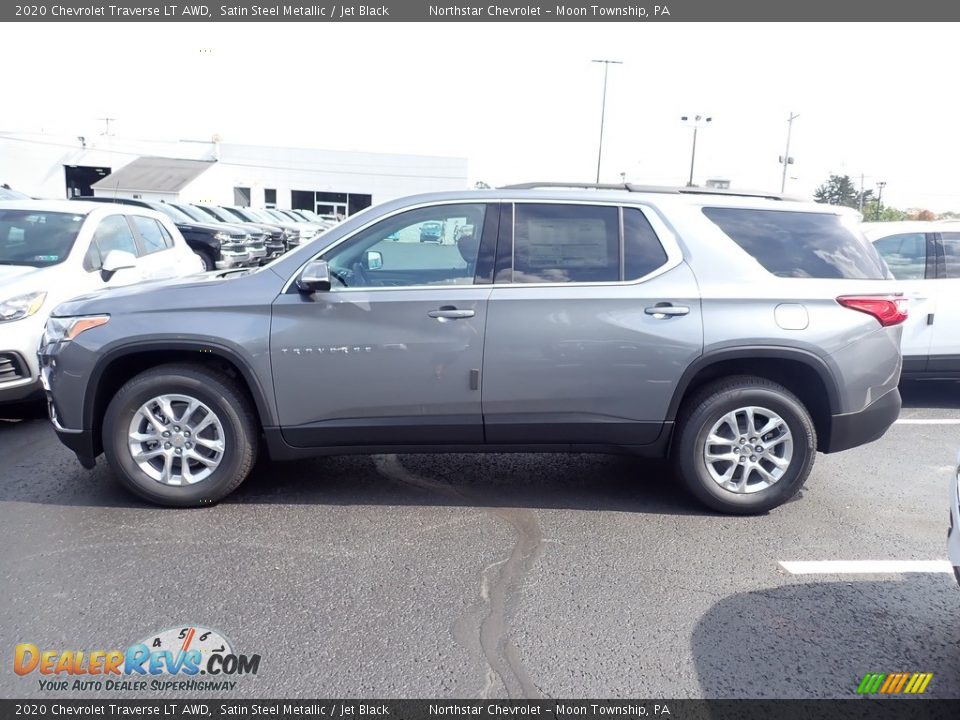 2020 Chevrolet Traverse LT AWD Satin Steel Metallic / Jet Black Photo #3