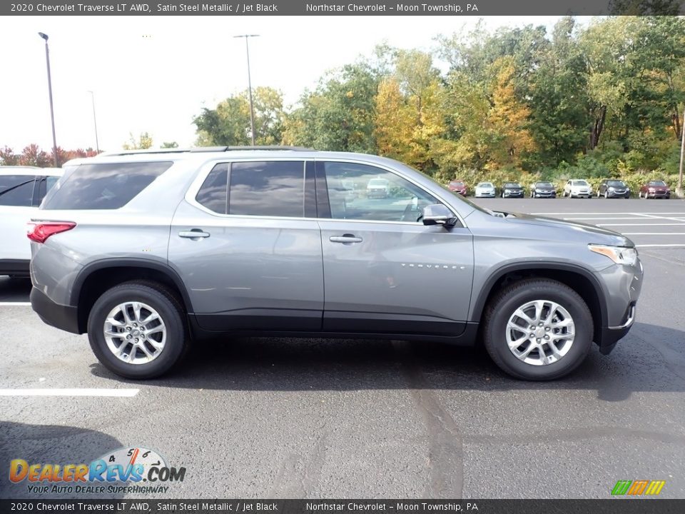2020 Chevrolet Traverse LT AWD Satin Steel Metallic / Jet Black Photo #7