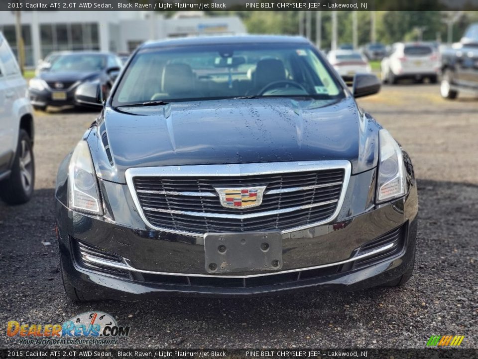 2015 Cadillac ATS 2.0T AWD Sedan Black Raven / Light Platinum/Jet Black Photo #2