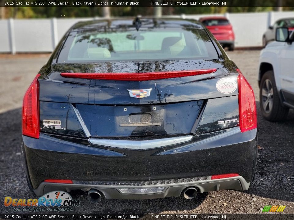 2015 Cadillac ATS 2.0T AWD Sedan Black Raven / Light Platinum/Jet Black Photo #4