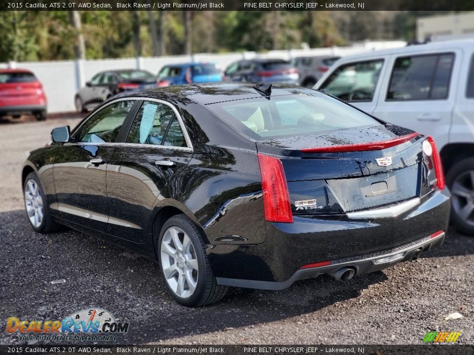 2015 Cadillac ATS 2.0T AWD Sedan Black Raven / Light Platinum/Jet Black Photo #5