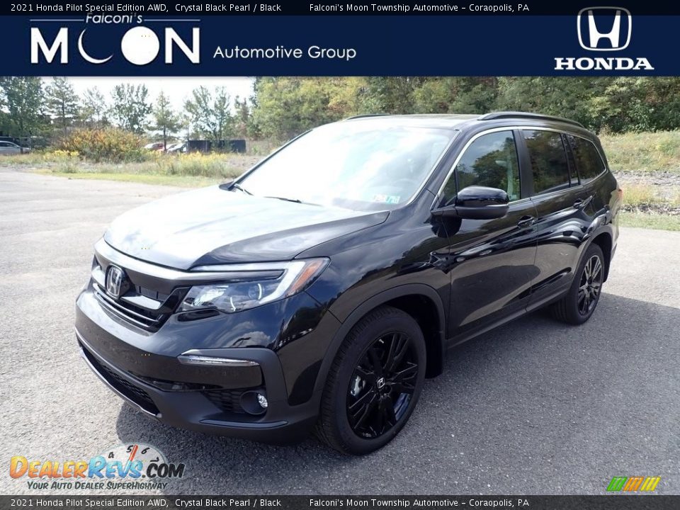 2021 Honda Pilot Special Edition AWD Crystal Black Pearl / Black Photo #1