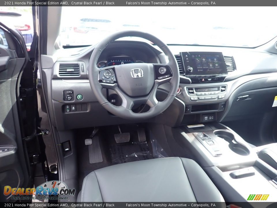 Black Interior - 2021 Honda Pilot Special Edition AWD Photo #10