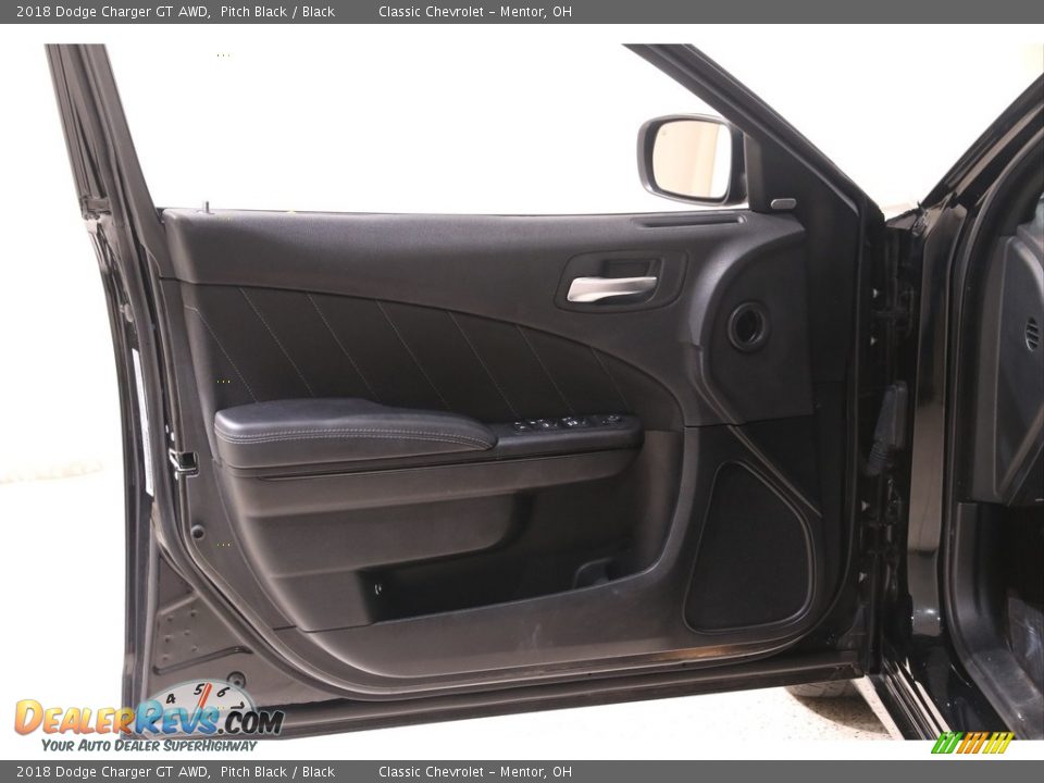 2018 Dodge Charger GT AWD Pitch Black / Black Photo #4