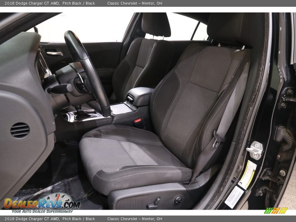 2018 Dodge Charger GT AWD Pitch Black / Black Photo #5