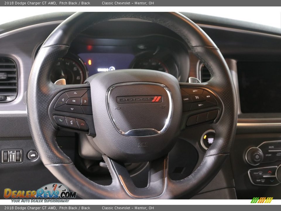 2018 Dodge Charger GT AWD Pitch Black / Black Photo #6