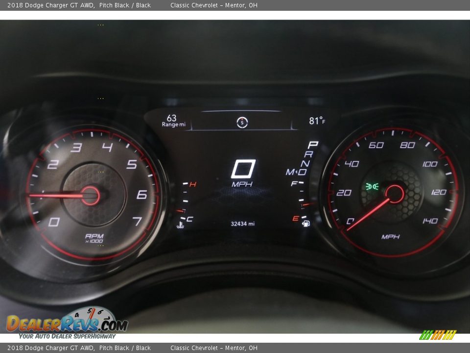 2018 Dodge Charger GT AWD Pitch Black / Black Photo #7
