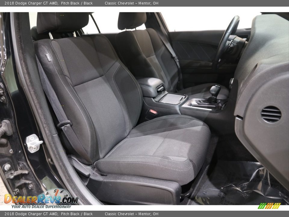 2018 Dodge Charger GT AWD Pitch Black / Black Photo #14