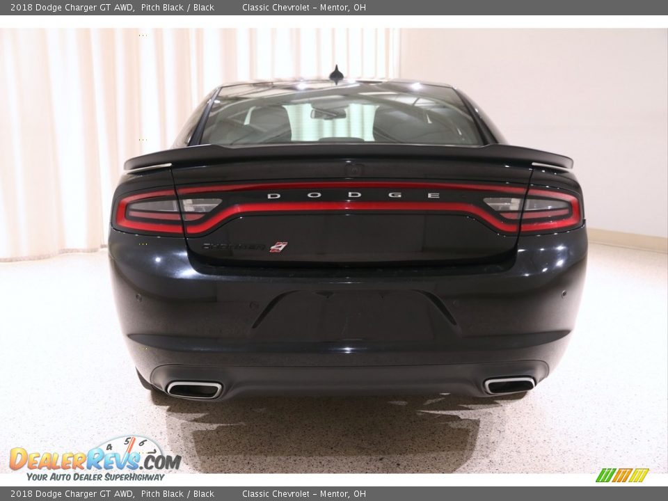 2018 Dodge Charger GT AWD Pitch Black / Black Photo #17