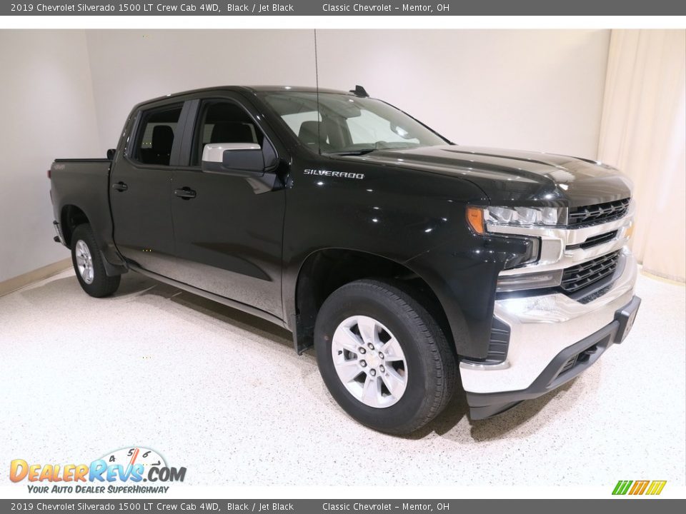 2019 Chevrolet Silverado 1500 LT Crew Cab 4WD Black / Jet Black Photo #1