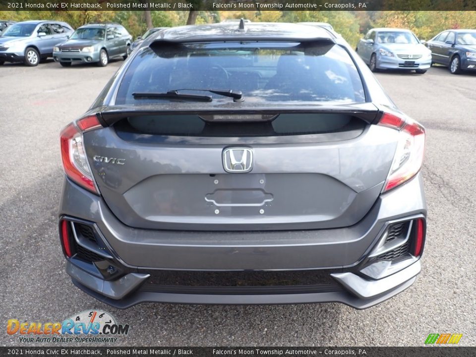 2021 Honda Civic EX Hatchback Polished Metal Metallic / Black Photo #4