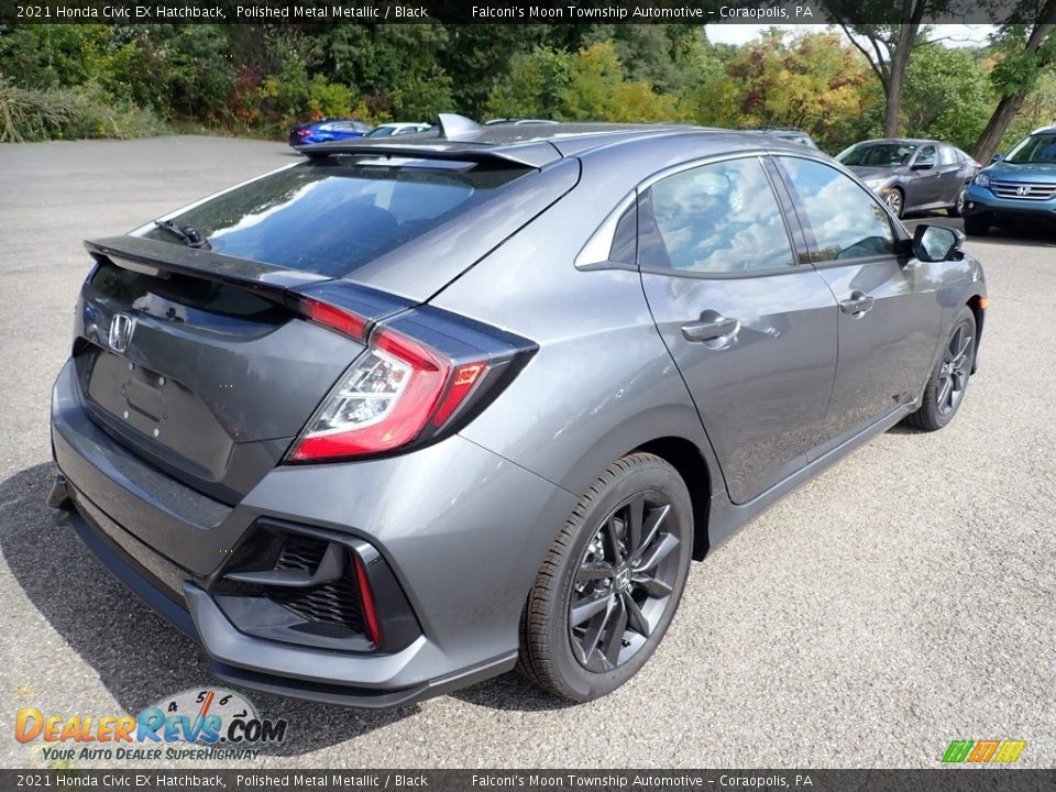 2021 Honda Civic EX Hatchback Polished Metal Metallic / Black Photo #5