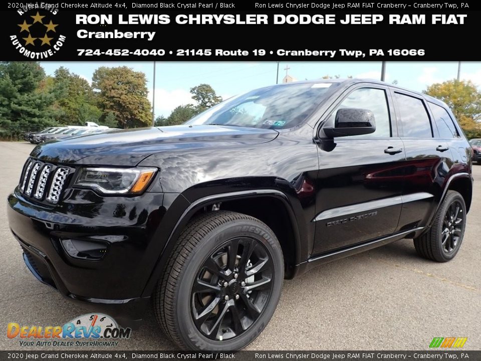2020 Jeep Grand Cherokee Altitude 4x4 Diamond Black Crystal Pearl / Black Photo #1