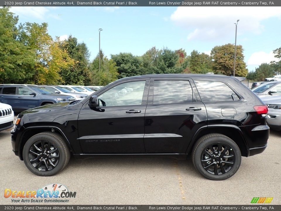 2020 Jeep Grand Cherokee Altitude 4x4 Diamond Black Crystal Pearl / Black Photo #9