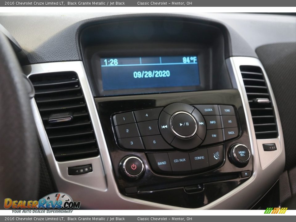 2016 Chevrolet Cruze Limited LT Black Granite Metallic / Jet Black Photo #10