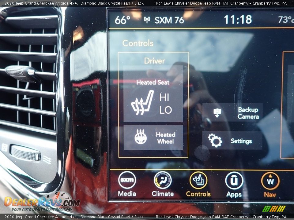 2020 Jeep Grand Cherokee Altitude 4x4 Diamond Black Crystal Pearl / Black Photo #19