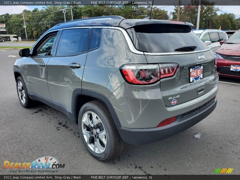 2021 Jeep Compass Limited 4x4 Sting-Gray / Black Photo #6