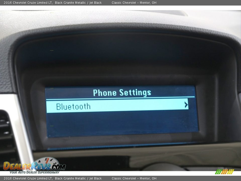 2016 Chevrolet Cruze Limited LT Black Granite Metallic / Jet Black Photo #12