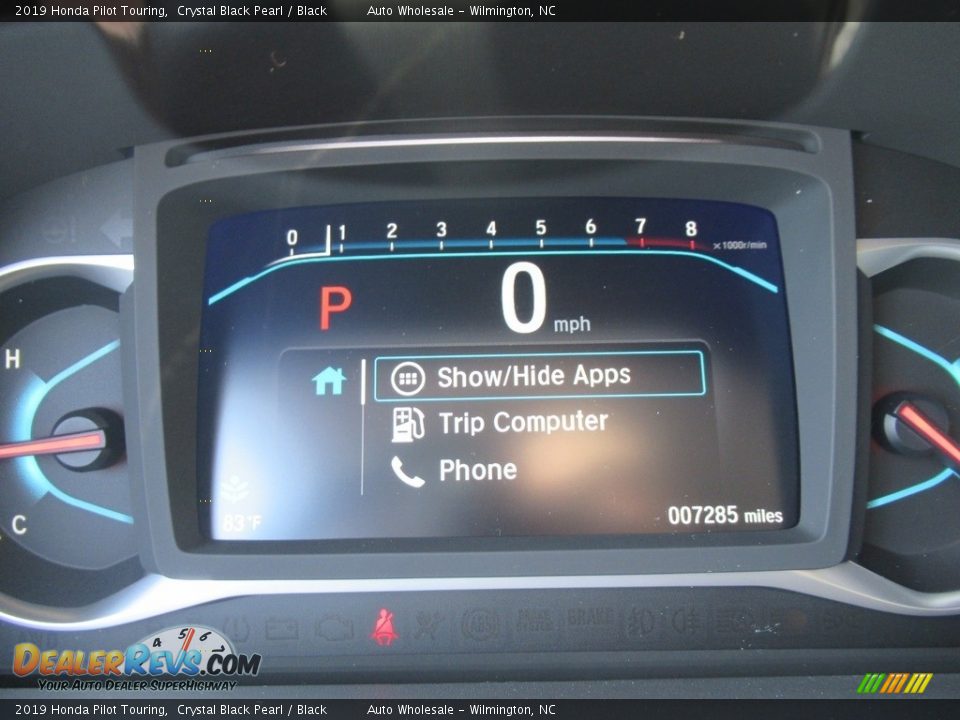 2019 Honda Pilot Touring Crystal Black Pearl / Black Photo #16