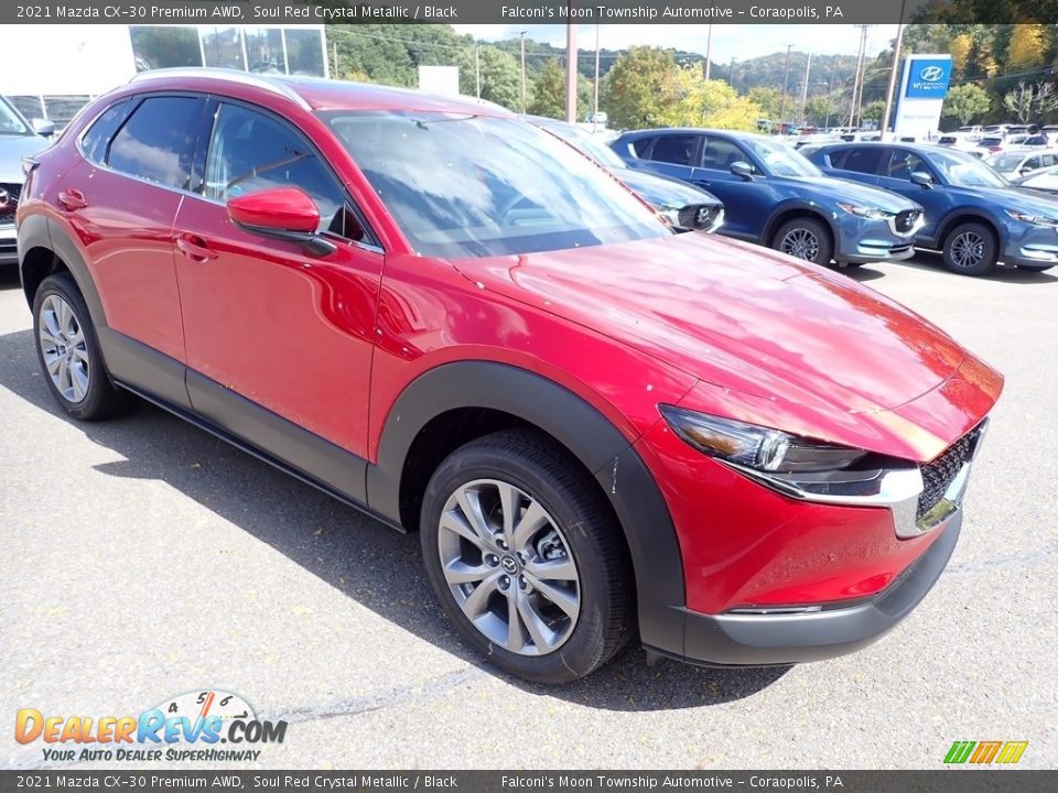 Front 3/4 View of 2021 Mazda CX-30 Premium AWD Photo #3