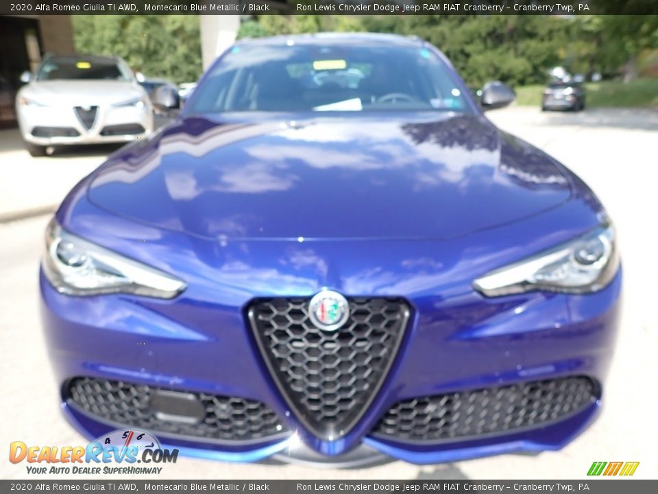 2020 Alfa Romeo Giulia TI AWD Montecarlo Blue Metallic / Black Photo #2