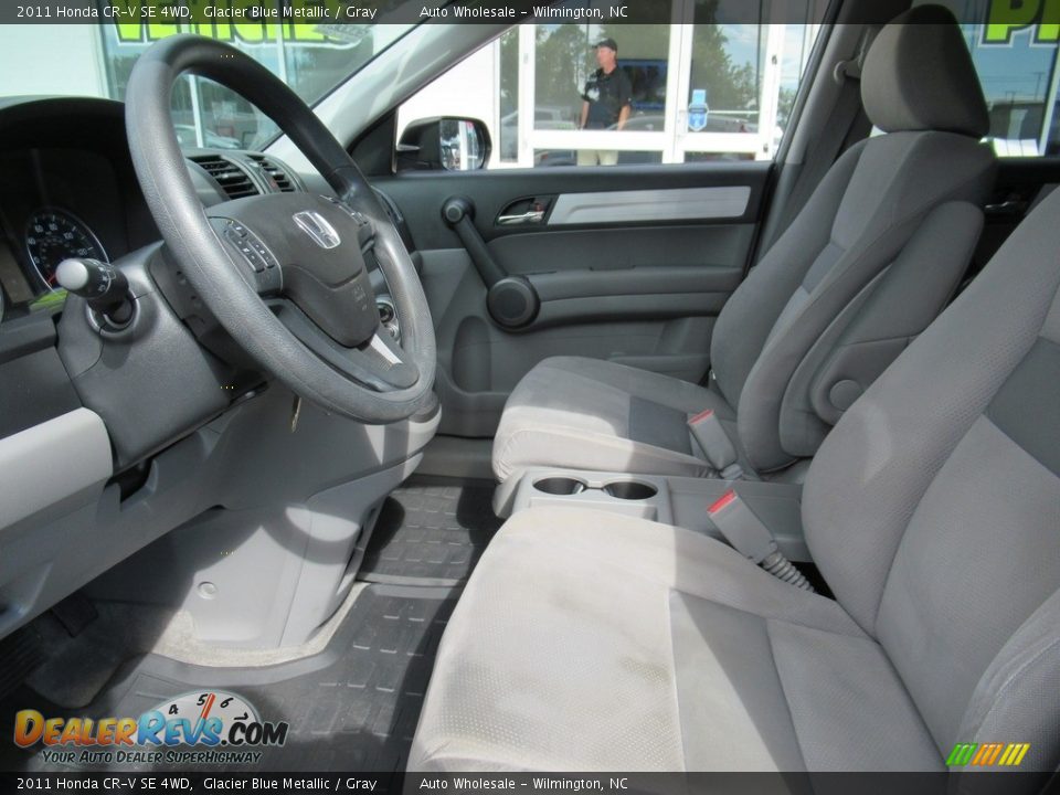 2011 Honda CR-V SE 4WD Glacier Blue Metallic / Gray Photo #11