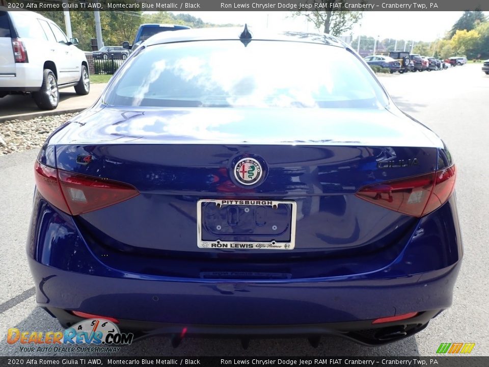 2020 Alfa Romeo Giulia TI AWD Montecarlo Blue Metallic / Black Photo #6