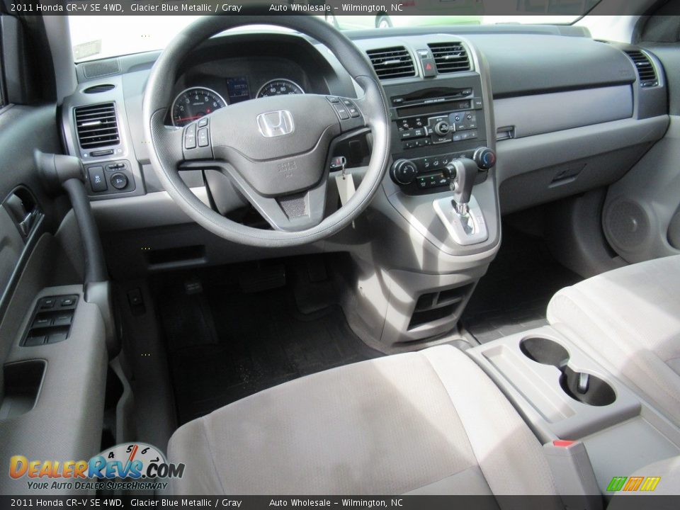 2011 Honda CR-V SE 4WD Glacier Blue Metallic / Gray Photo #15