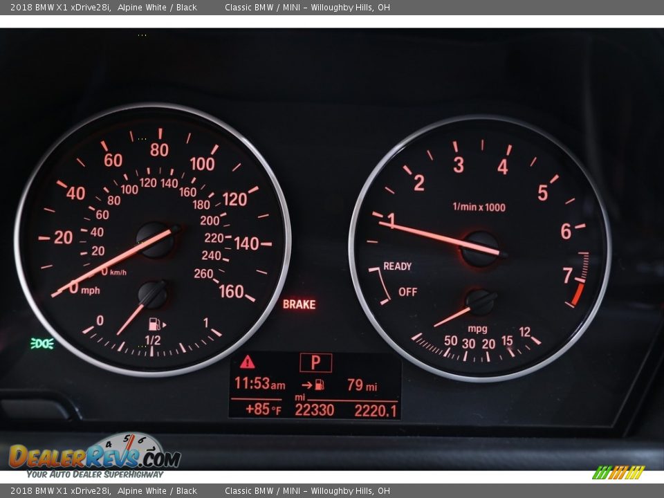 2018 BMW X1 xDrive28i Alpine White / Black Photo #8