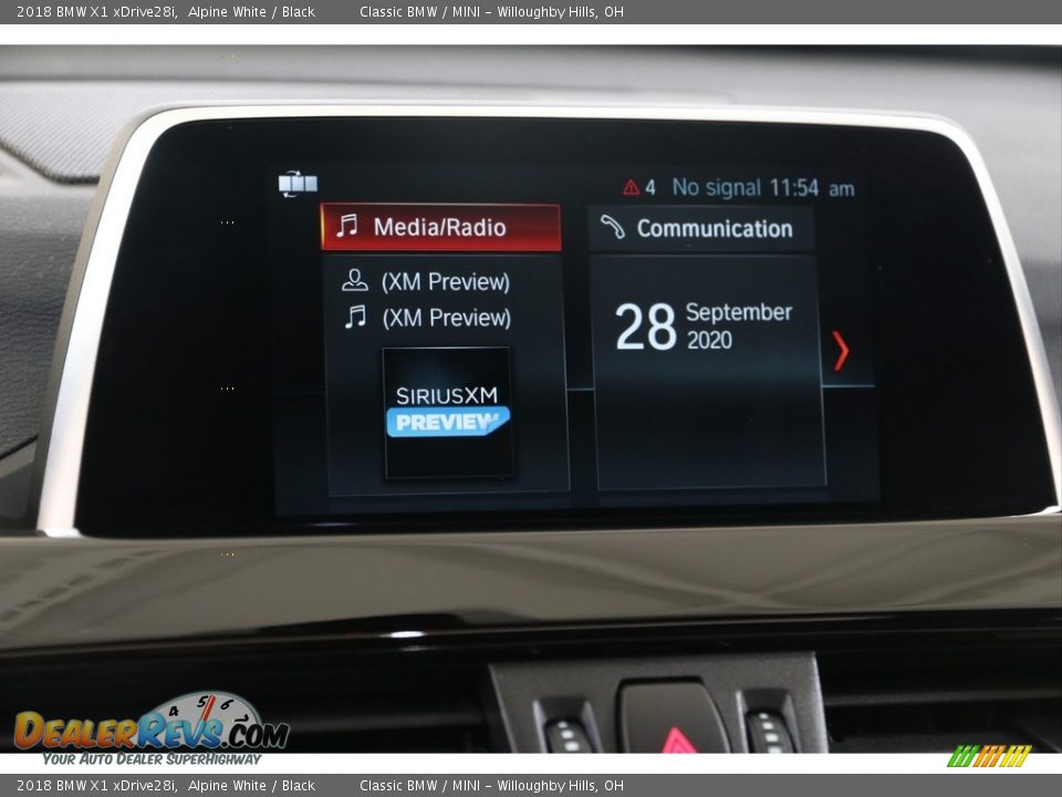 2018 BMW X1 xDrive28i Alpine White / Black Photo #10