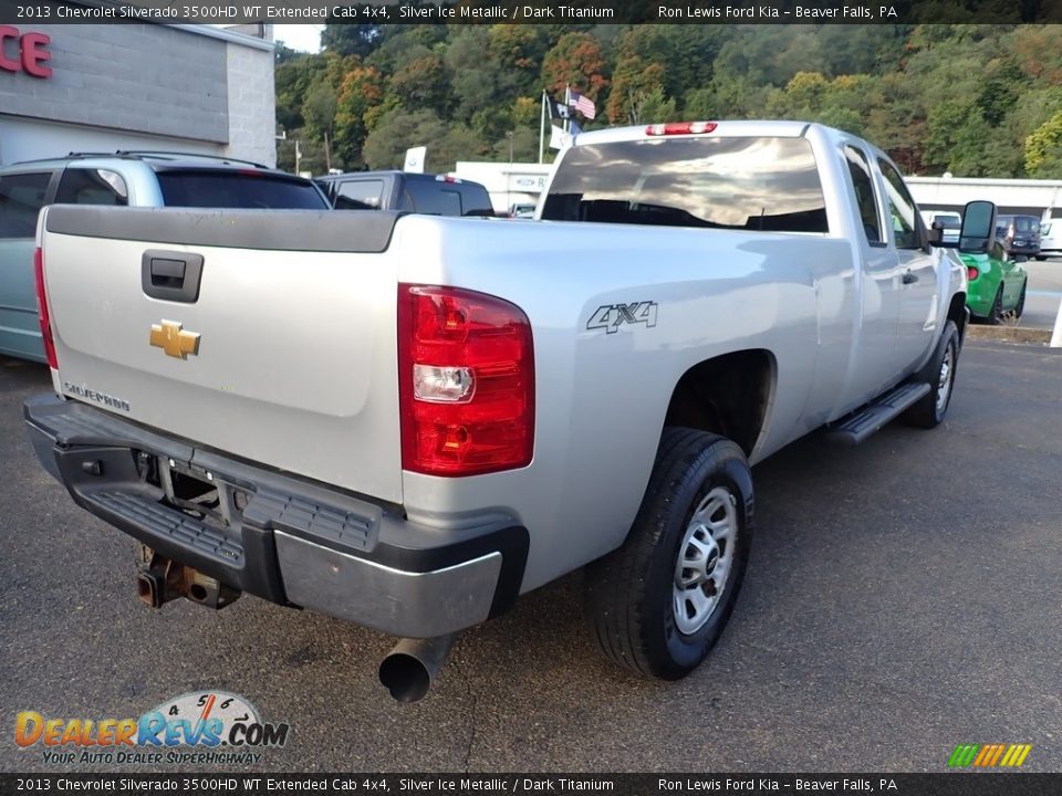 2013 Chevrolet Silverado 3500HD WT Extended Cab 4x4 Silver Ice Metallic / Dark Titanium Photo #2