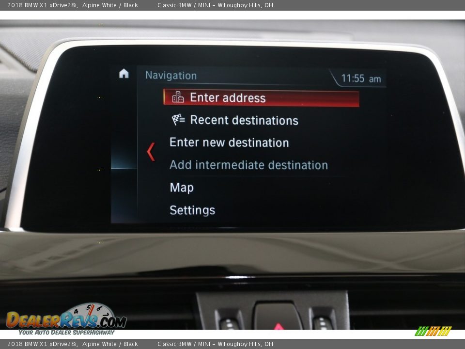 2018 BMW X1 xDrive28i Alpine White / Black Photo #14