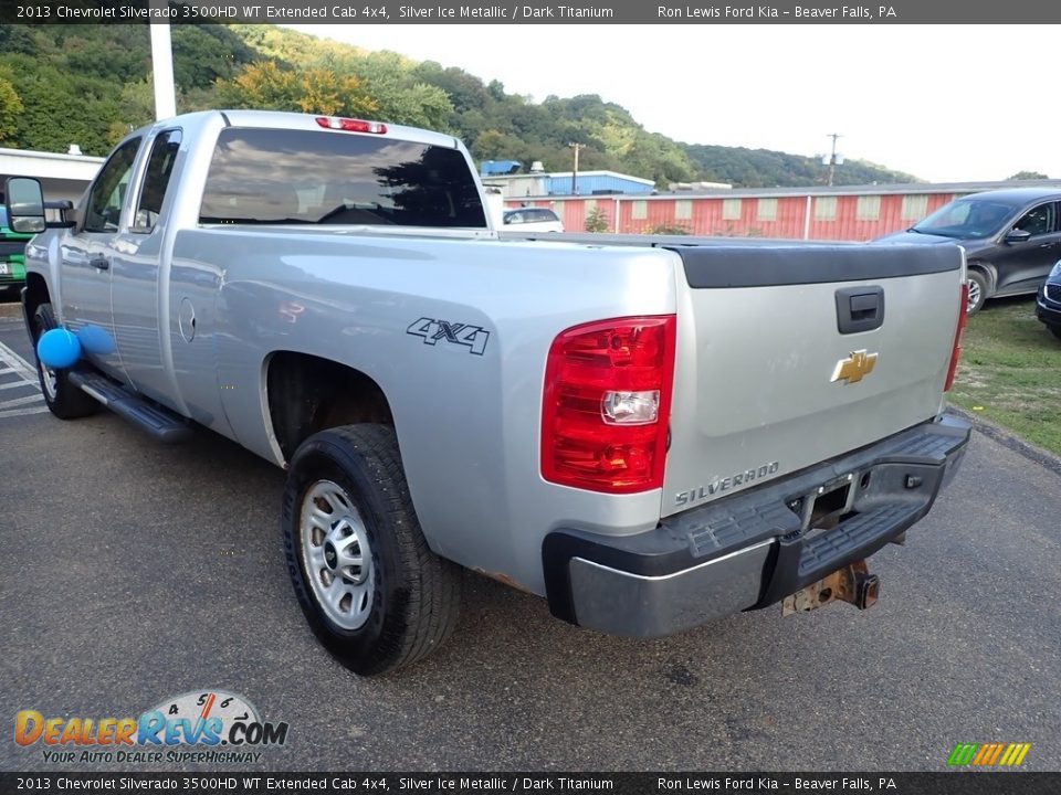 2013 Chevrolet Silverado 3500HD WT Extended Cab 4x4 Silver Ice Metallic / Dark Titanium Photo #7