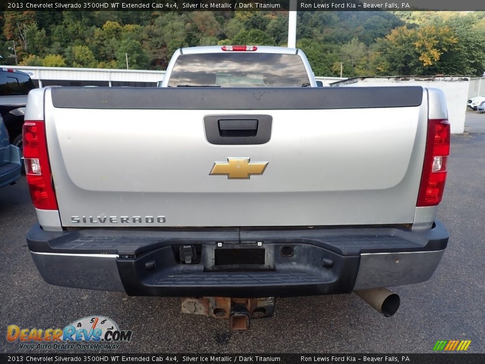 2013 Chevrolet Silverado 3500HD WT Extended Cab 4x4 Silver Ice Metallic / Dark Titanium Photo #8