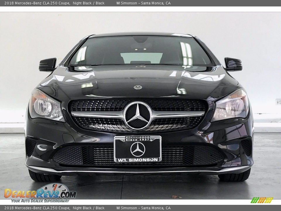 2018 Mercedes-Benz CLA 250 Coupe Night Black / Black Photo #2