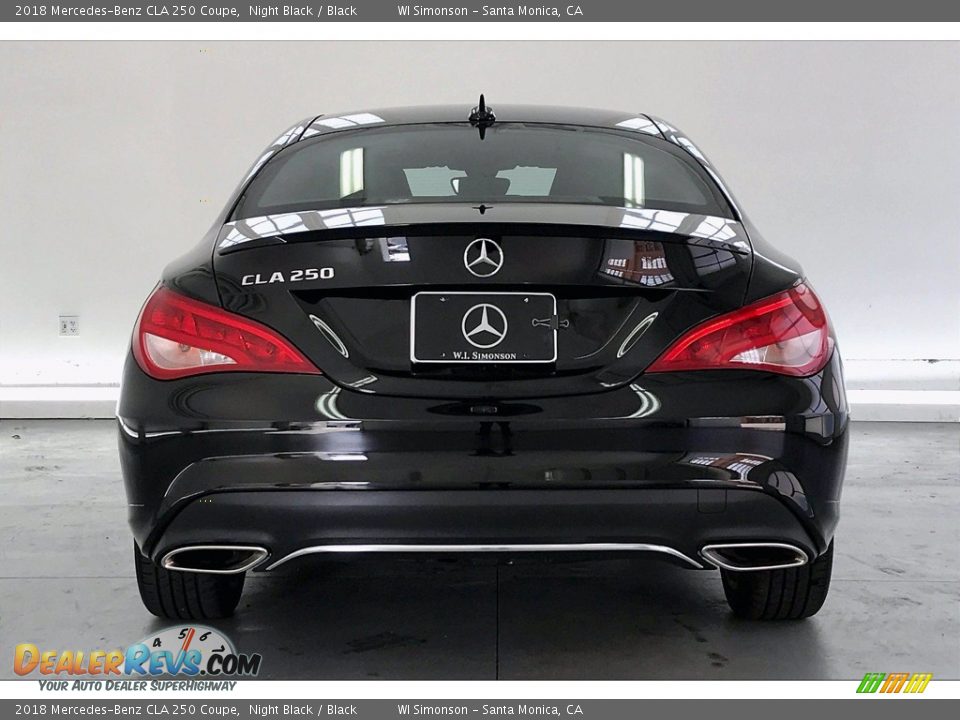 2018 Mercedes-Benz CLA 250 Coupe Night Black / Black Photo #3
