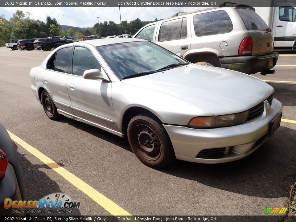 2002 Mitsubishi Galant ES Sterling Silver Metallic / Gray Photo #2