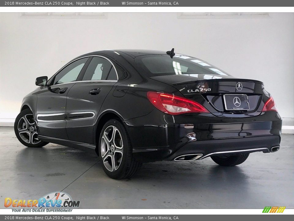 2018 Mercedes-Benz CLA 250 Coupe Night Black / Black Photo #10