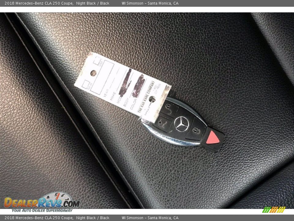 2018 Mercedes-Benz CLA 250 Coupe Night Black / Black Photo #11