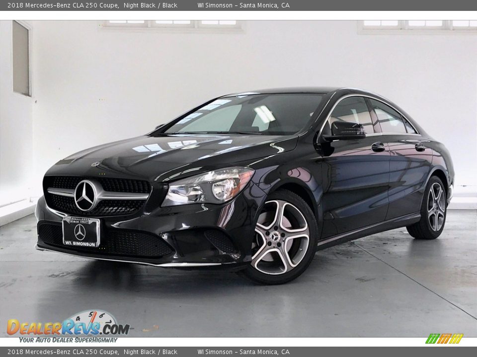 2018 Mercedes-Benz CLA 250 Coupe Night Black / Black Photo #12