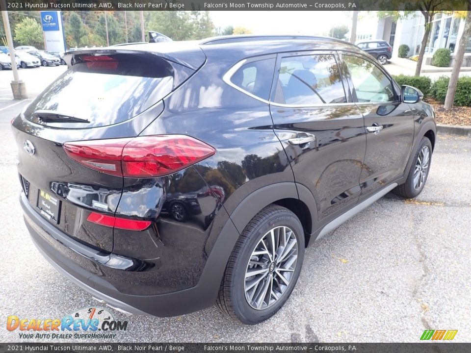 2021 Hyundai Tucson Ulitimate AWD Black Noir Pearl / Beige Photo #2