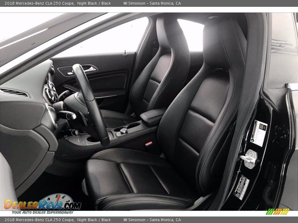 2018 Mercedes-Benz CLA 250 Coupe Night Black / Black Photo #14