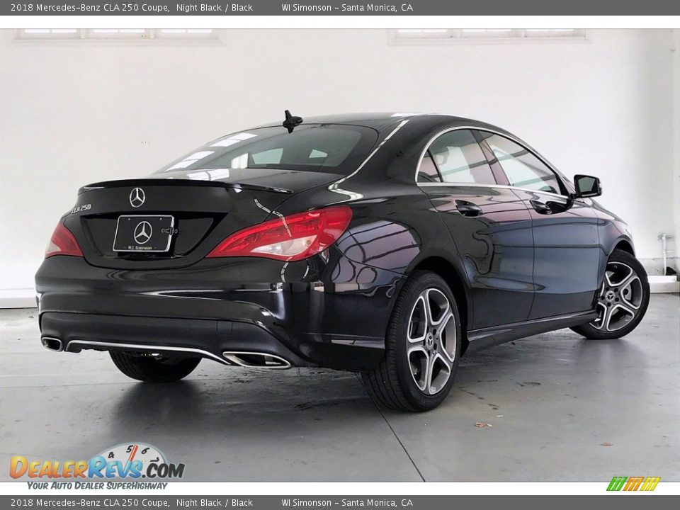 2018 Mercedes-Benz CLA 250 Coupe Night Black / Black Photo #16