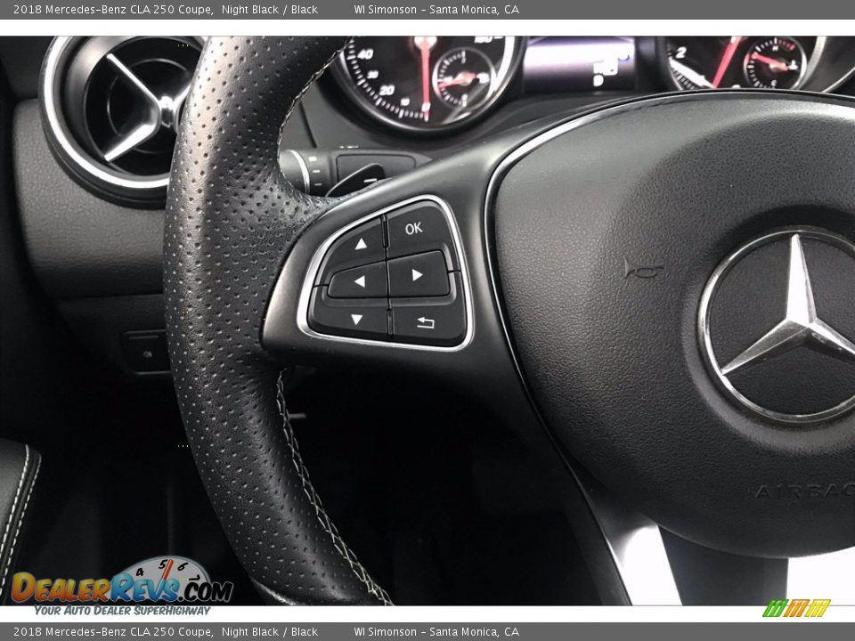 2018 Mercedes-Benz CLA 250 Coupe Night Black / Black Photo #18