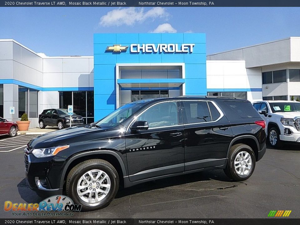 2020 Chevrolet Traverse LT AWD Mosaic Black Metallic / Jet Black Photo #1