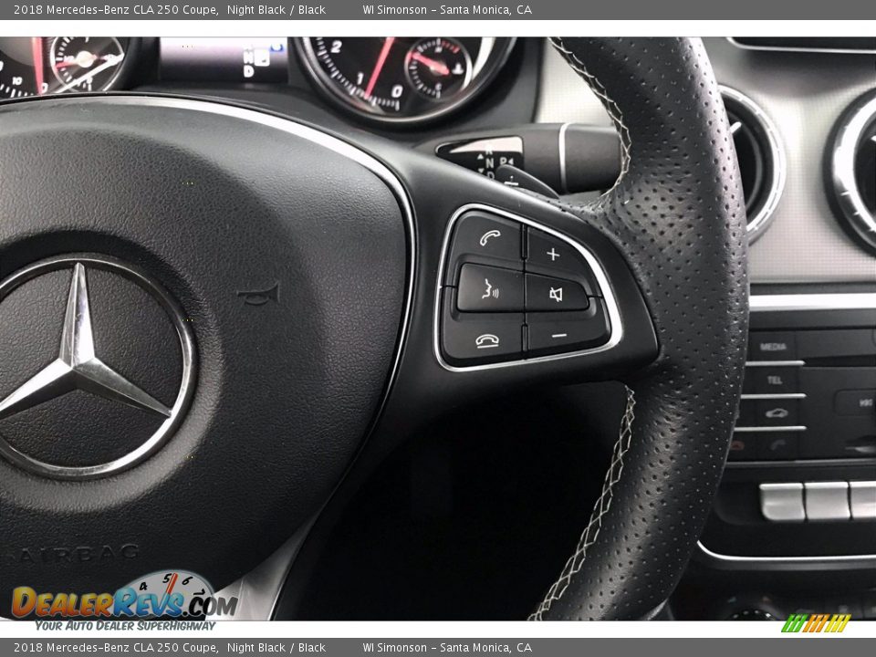 2018 Mercedes-Benz CLA 250 Coupe Night Black / Black Photo #19
