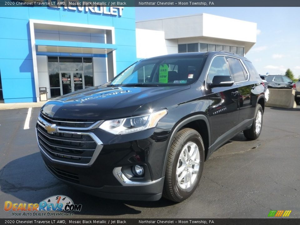 2020 Chevrolet Traverse LT AWD Mosaic Black Metallic / Jet Black Photo #2