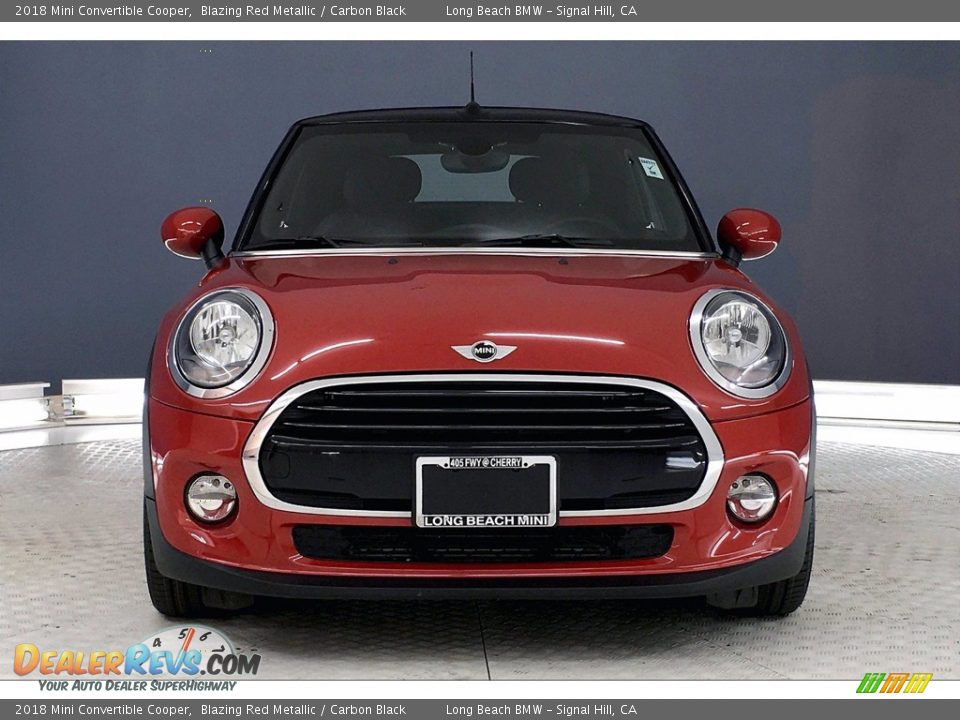 2018 Mini Convertible Cooper Blazing Red Metallic / Carbon Black Photo #2