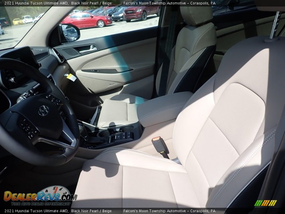 2021 Hyundai Tucson Ulitimate AWD Black Noir Pearl / Beige Photo #11