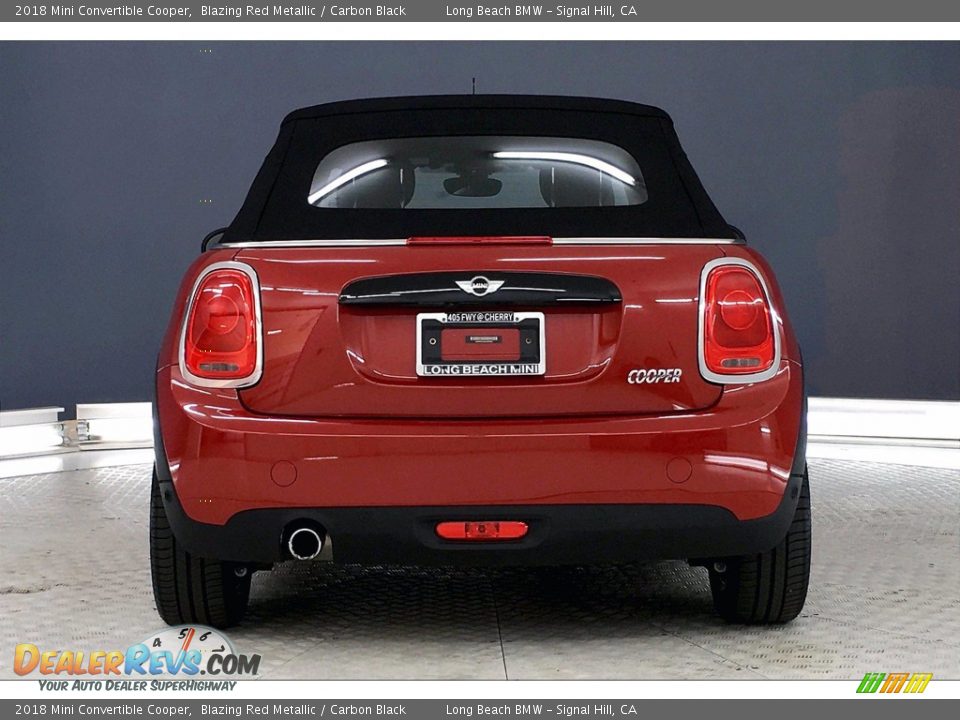 2018 Mini Convertible Cooper Blazing Red Metallic / Carbon Black Photo #3